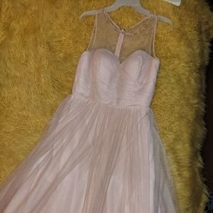 Blush bridesmaid dress